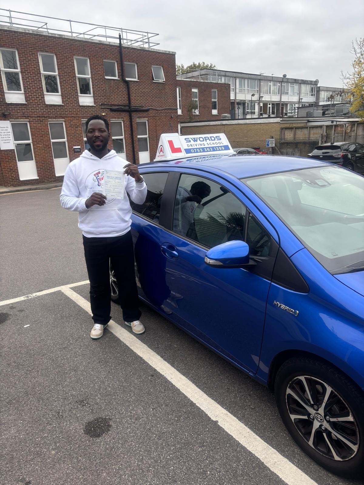 Successful driving test result - Swords Driving School student